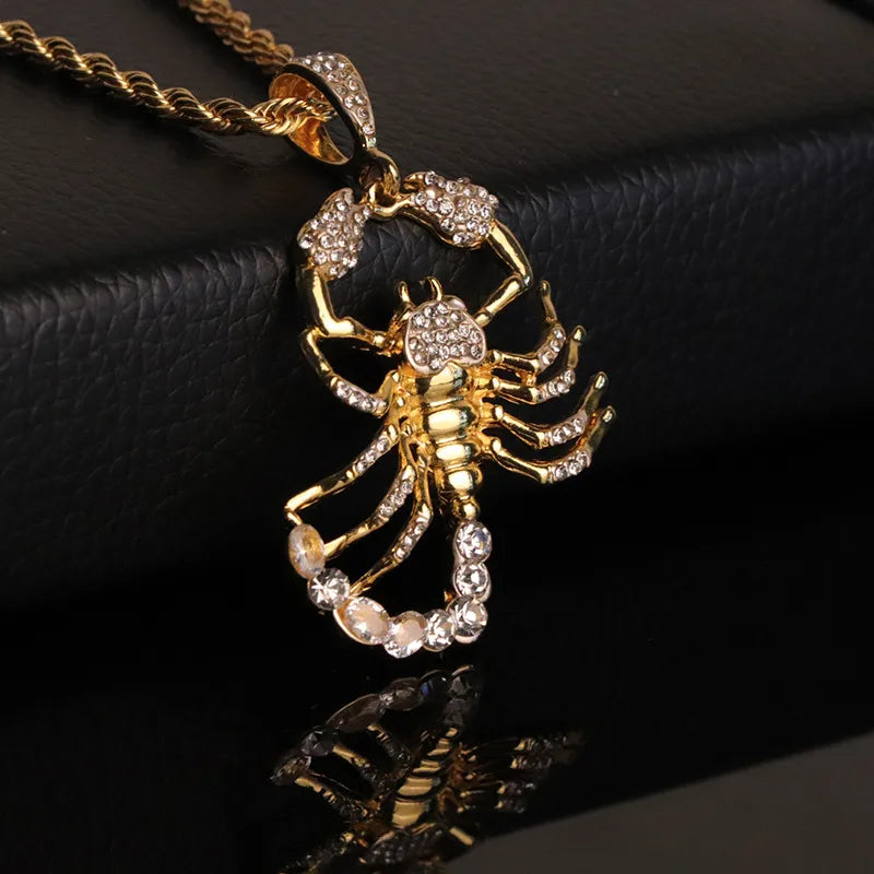 Iced Out Scorpion Necklace