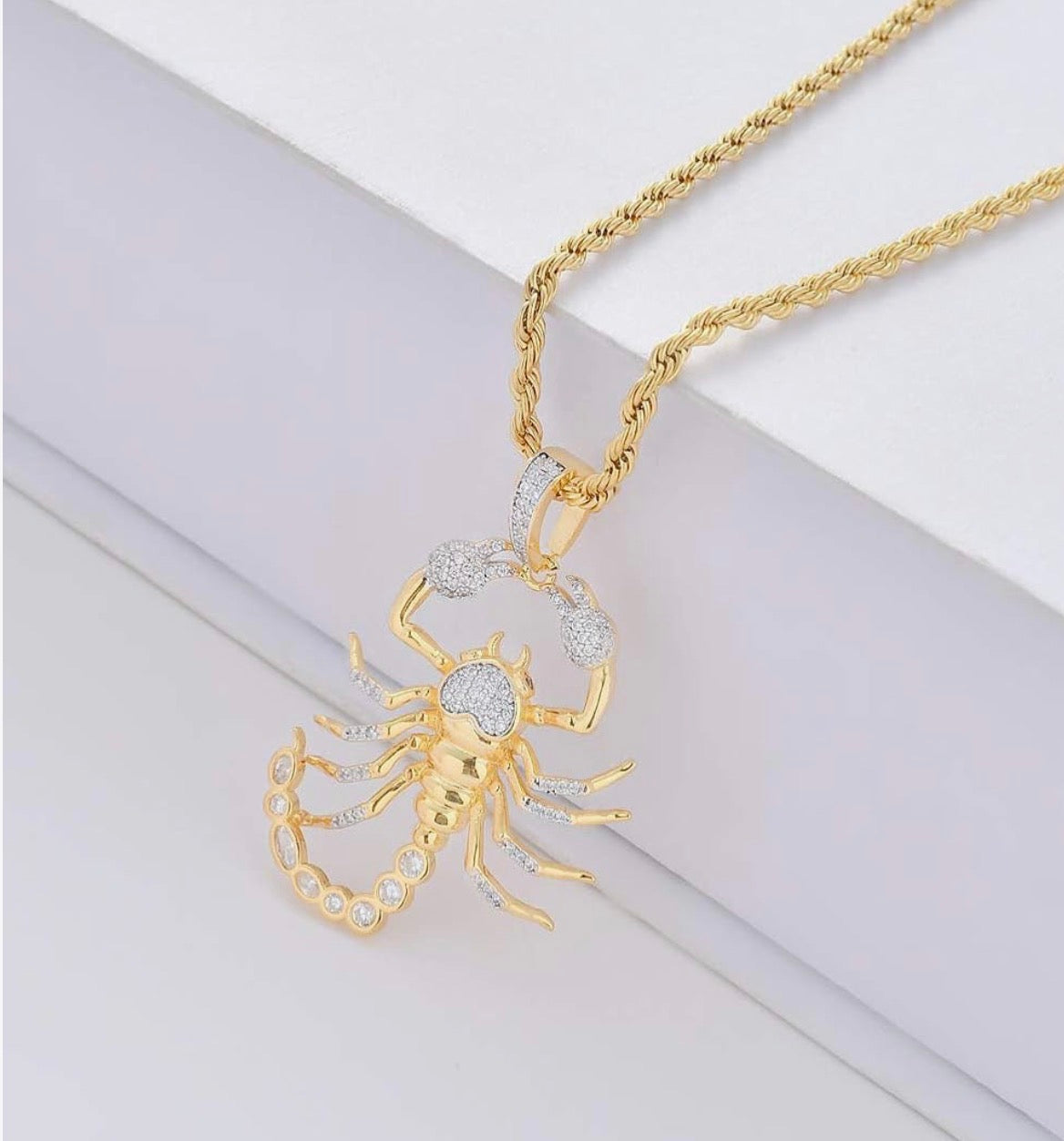 Iced Out Scorpion Necklace