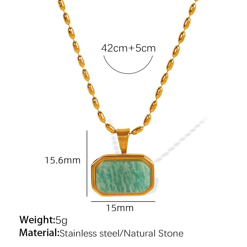 Coral Green Necklace