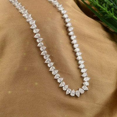 Up Down Tear drop Necklace