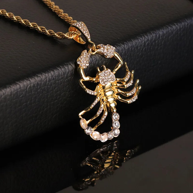 Iced Out Scorpion Necklace