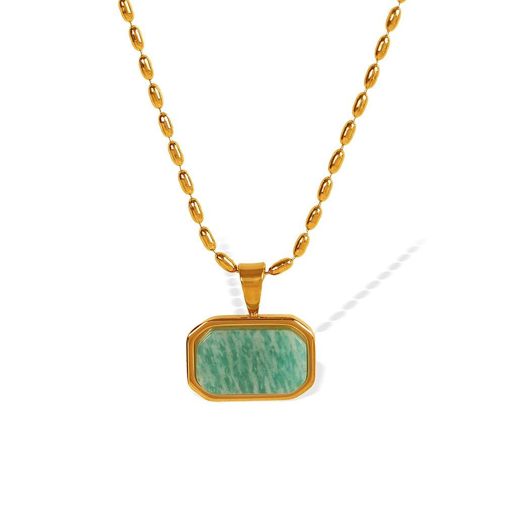 Coral Green Necklace