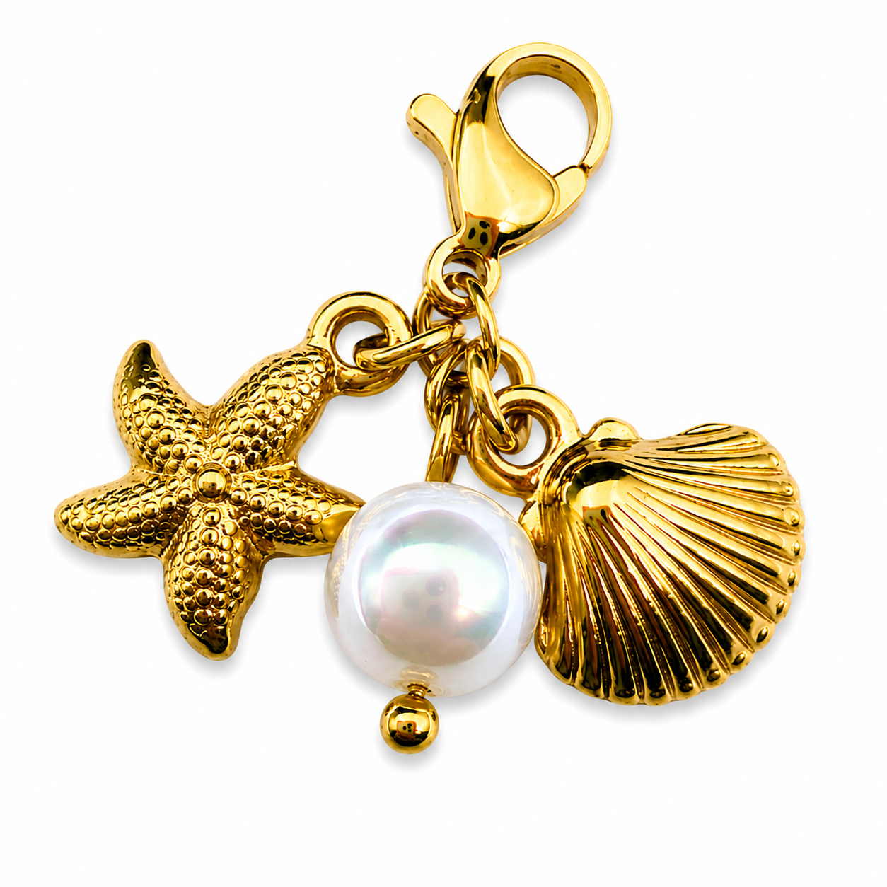 Sea Treasures Charm — 18K gold plated, Zewar.co