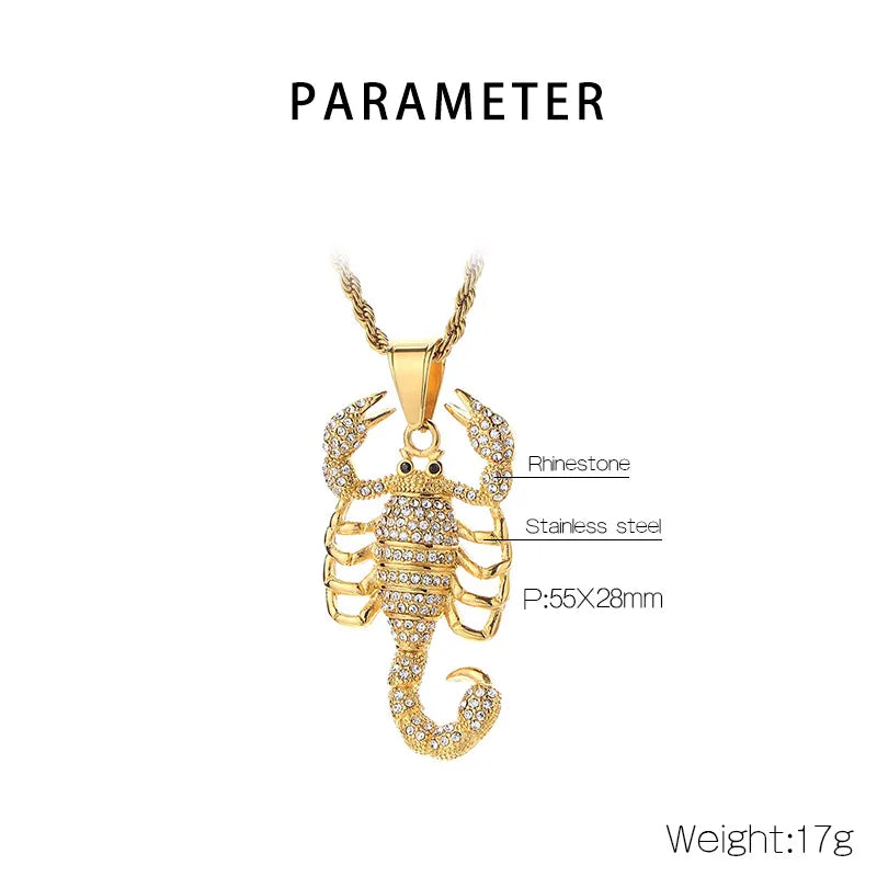 All Eyes Scorpion Necklace