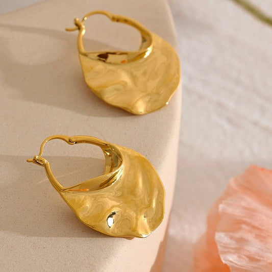 Triton Hammered Earrings