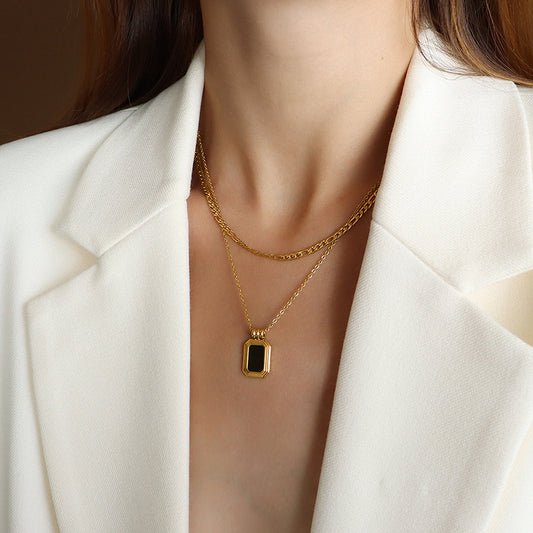 "Elegance with a touch of mystery, crafted in 18k gold."