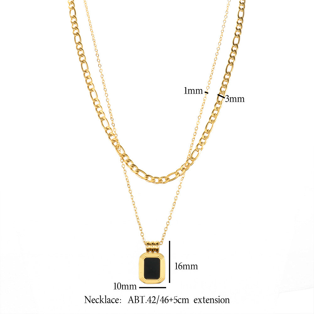 "Bold. Beautiful. Black mirror elegance in 18k."