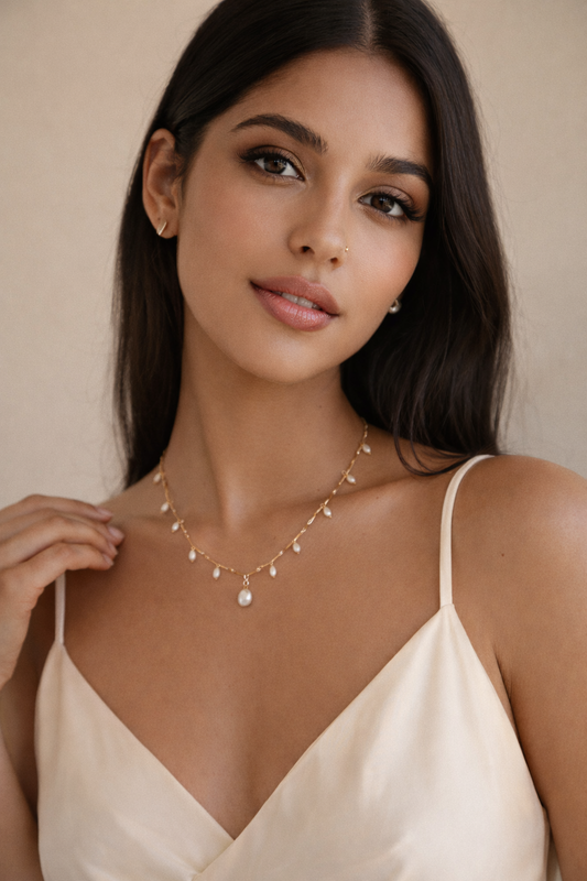 Nora Pearl Drop Necklace