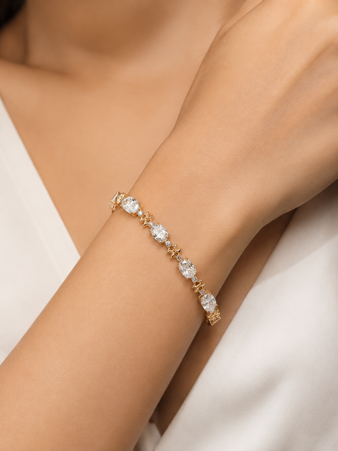 Éclat Oval Tennis Bracelet