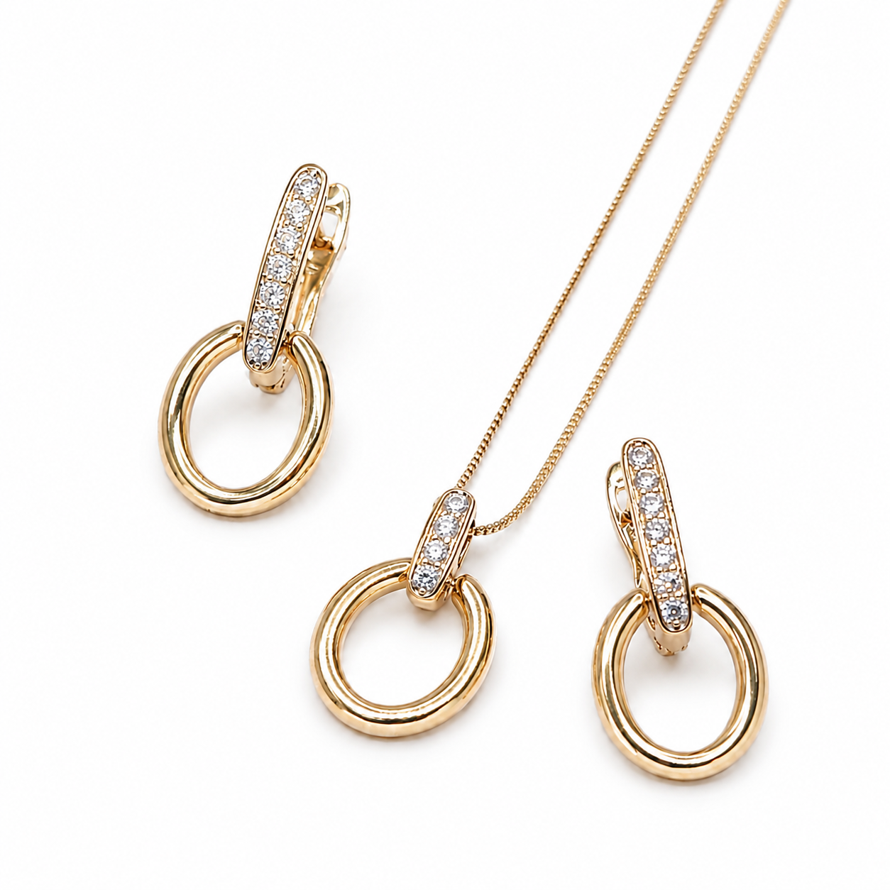 Nova Link Necklace & Earring Set