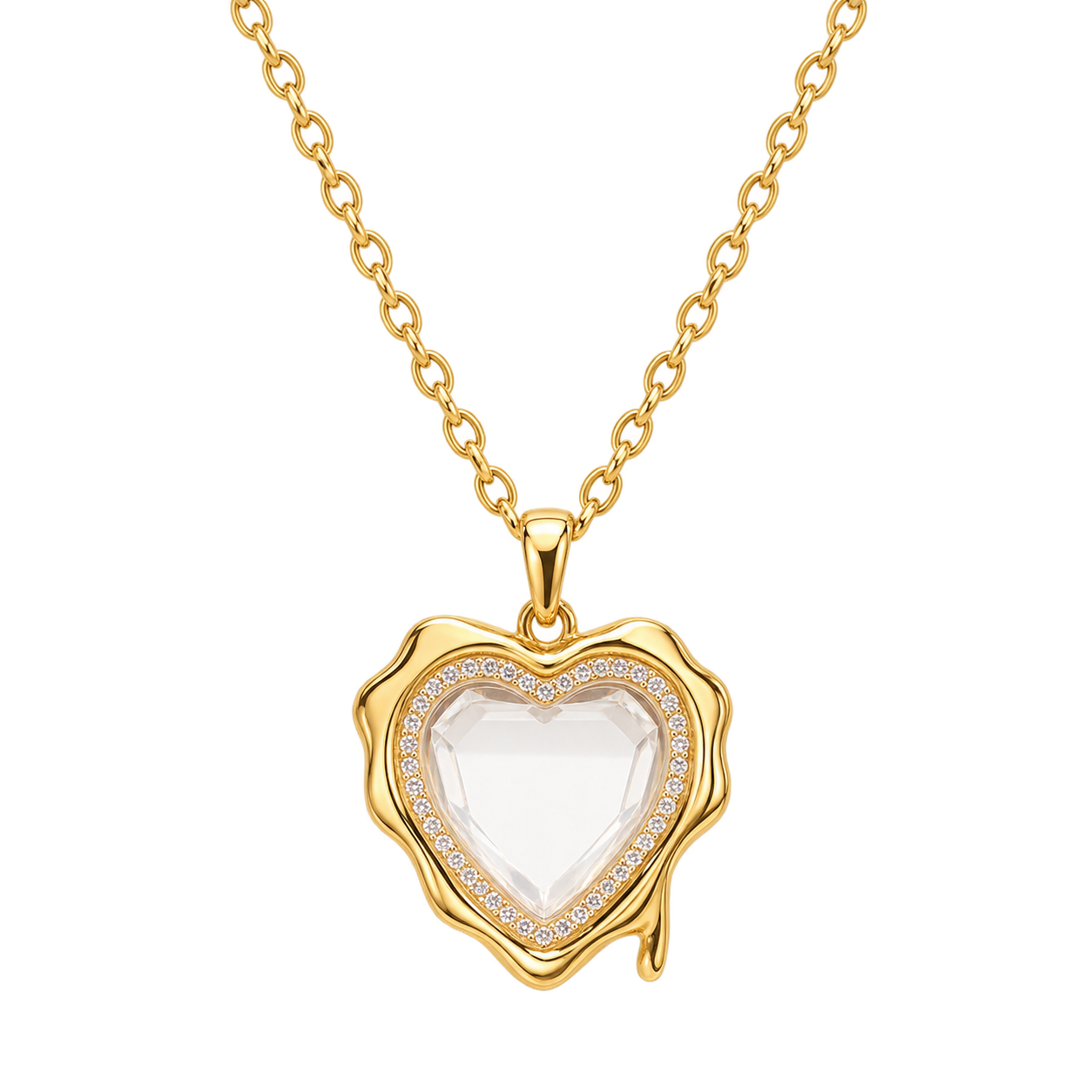 Melted Heart Locket