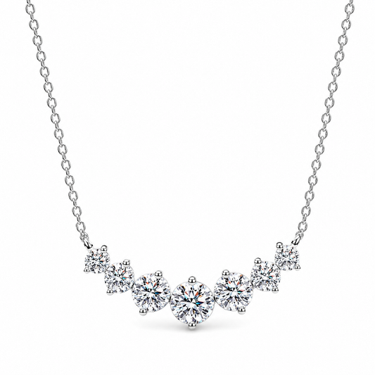 Astute Diamond Necklace (925 Sterling Silver)