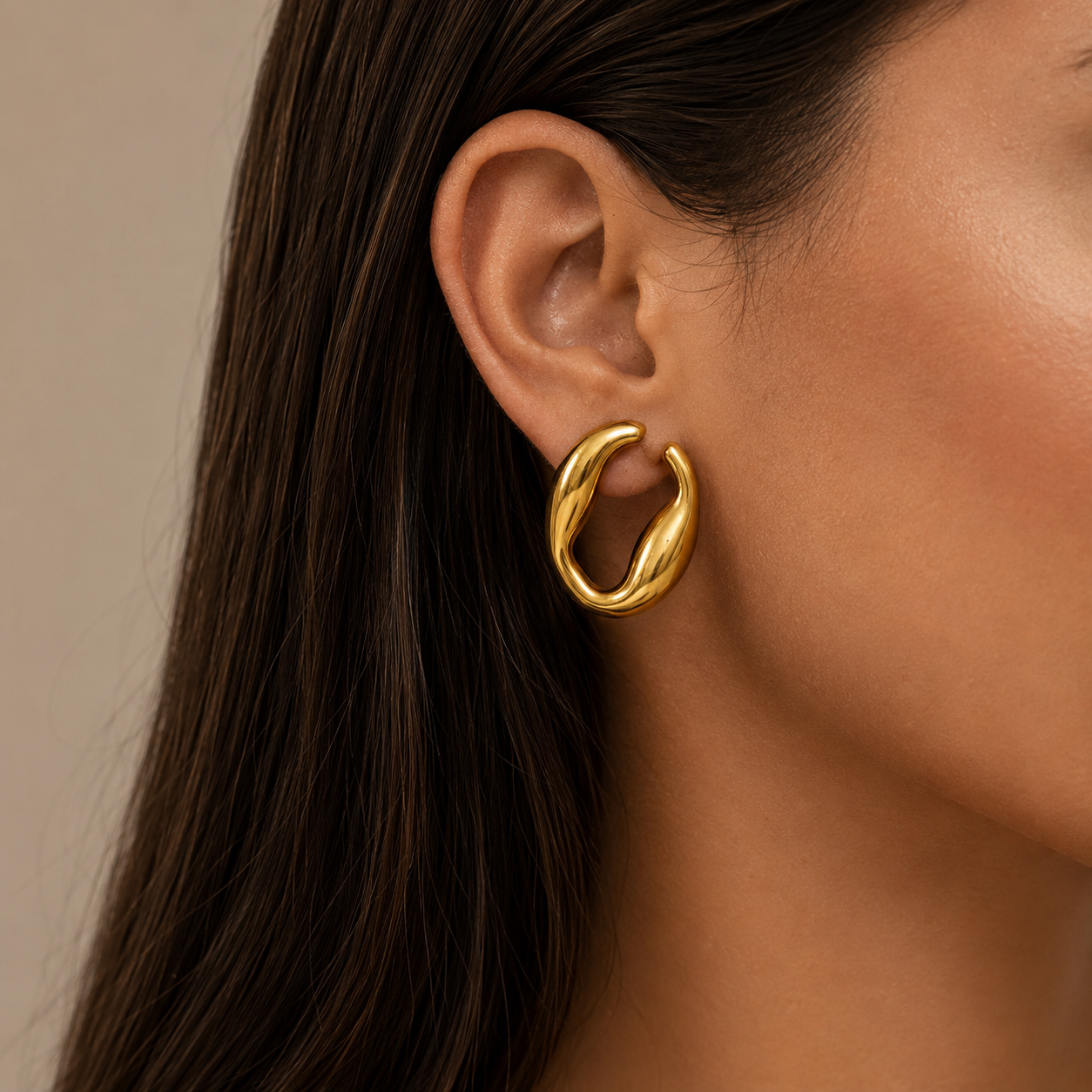 Sculpt Hoop Earrings
