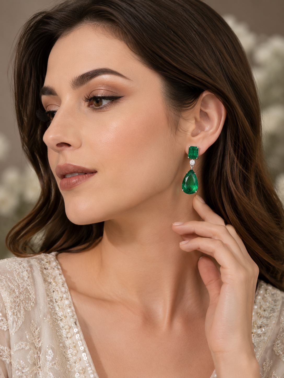 Emerald Green Small Doublet