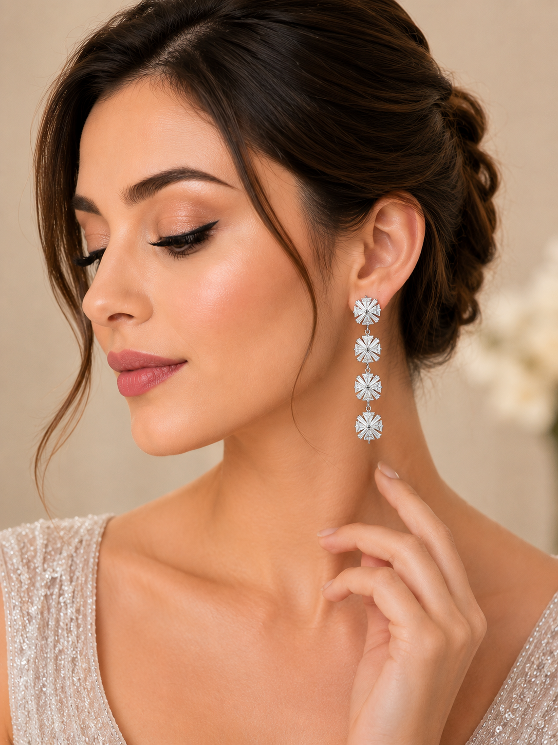 Majestic American Diamond Earrings