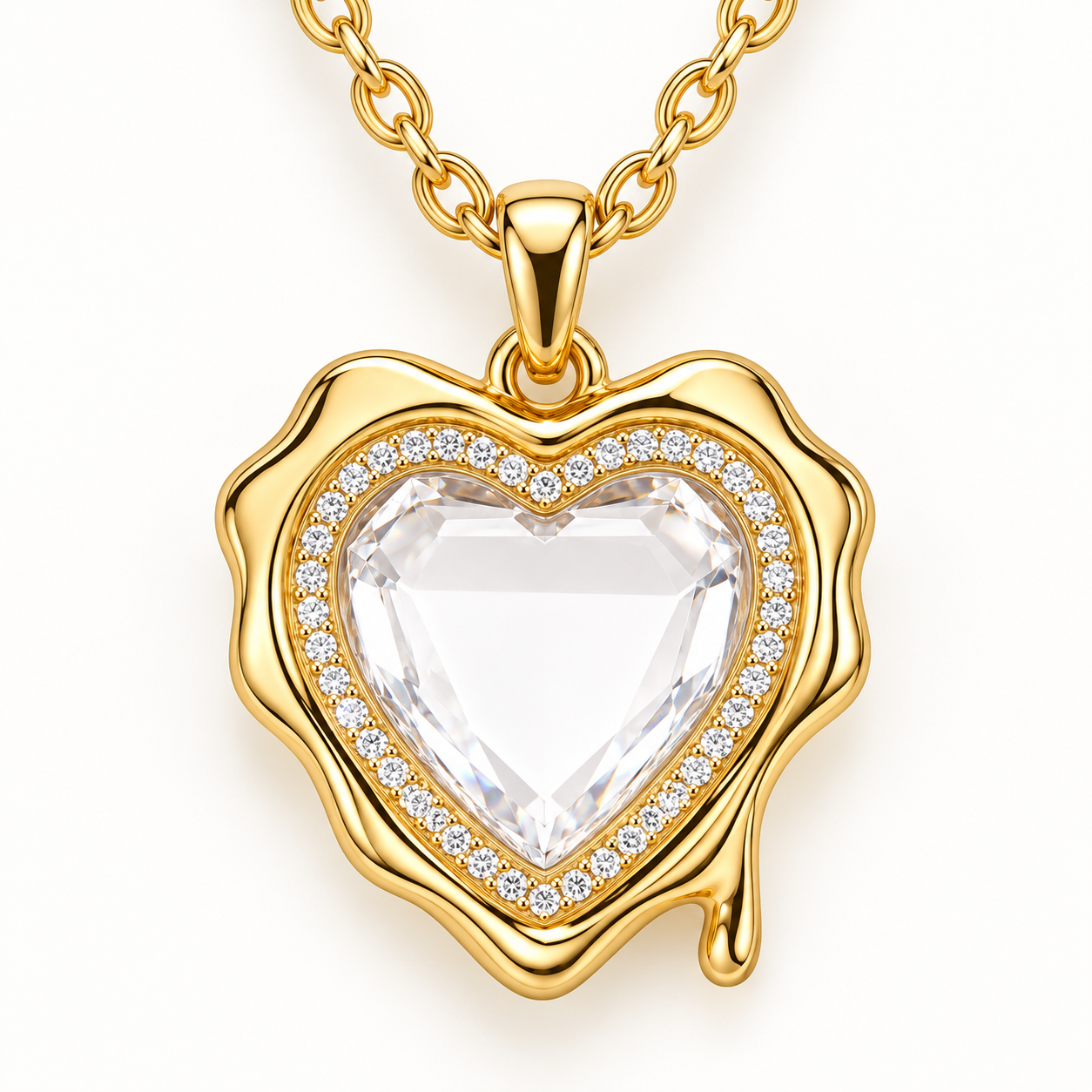 Melted Heart Locket
