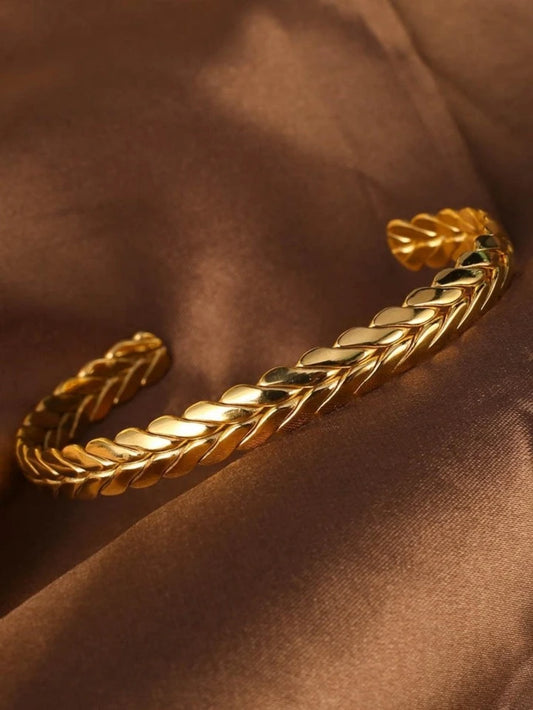 Braided Cuff Bracelet (Adjustable)