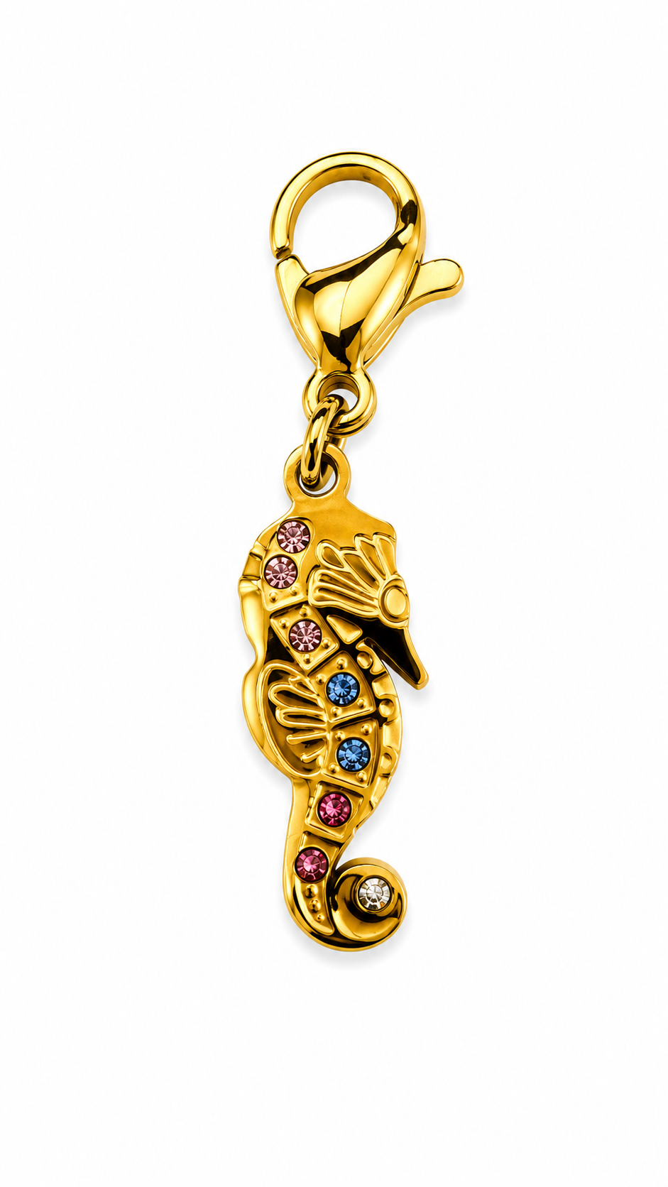Seahorse Charm — 18K gold plated, Zewar.co