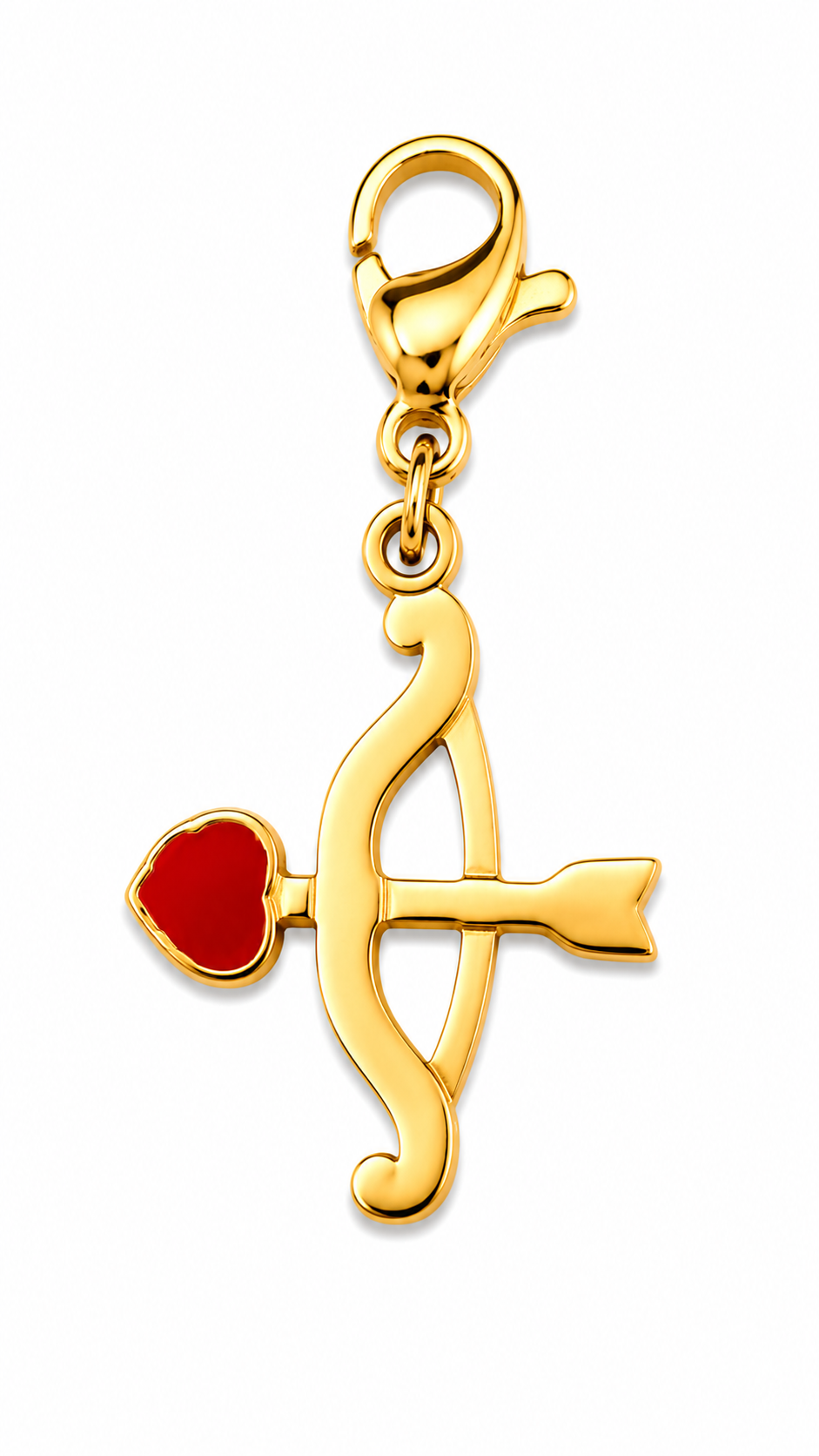 Cupid's Arrow Charm — 18K gold plated, Zewar.co