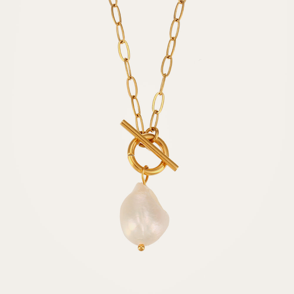 Luxe Pearl Link Necklace