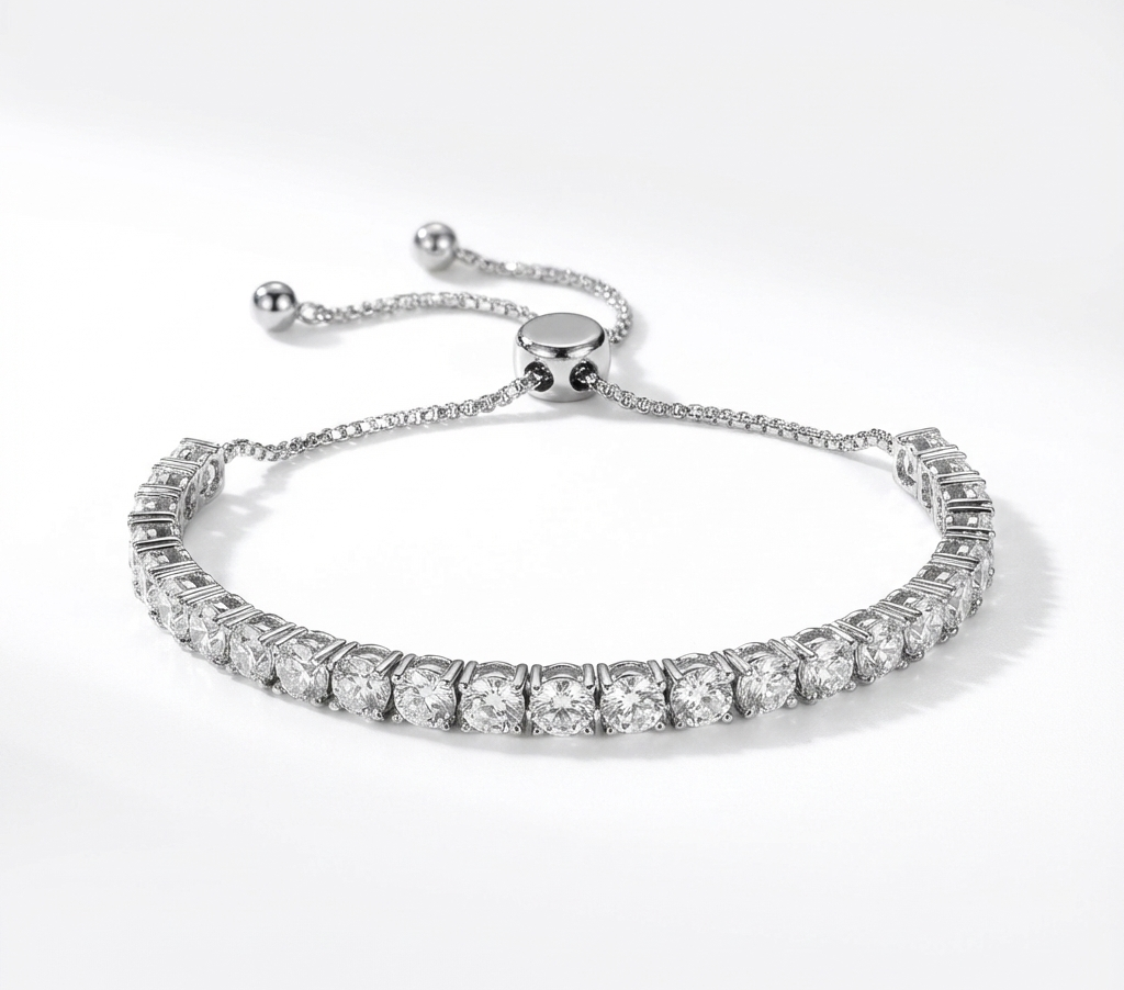 3MM Swarovski Tennis Bracelet (Adjustable)
