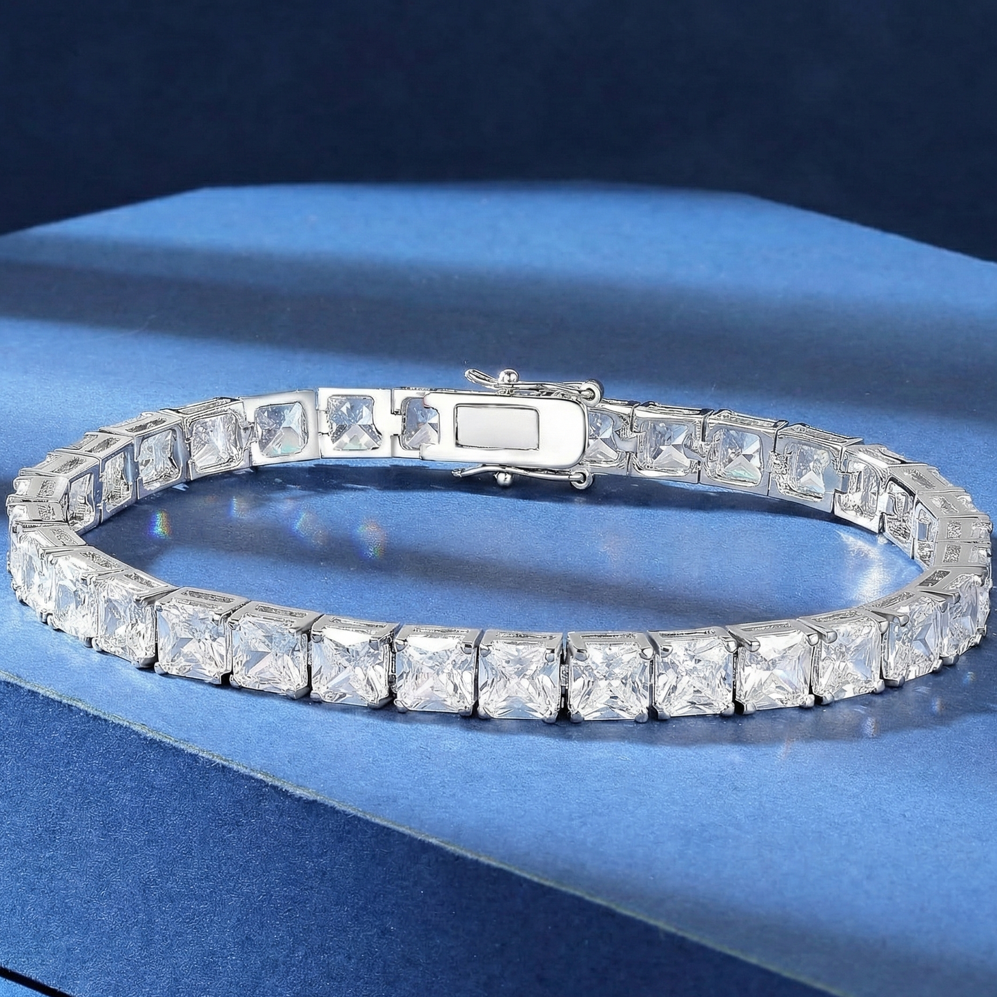 Luxury Princess Cut Tennis Bracelet