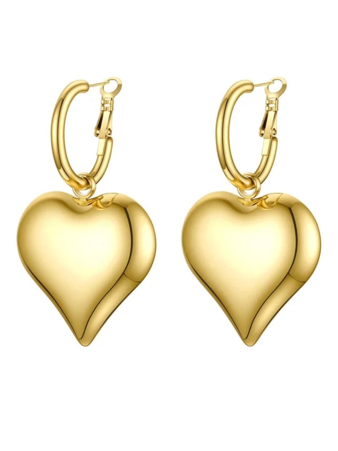 "Anti-tarnish earrings with a polished finish