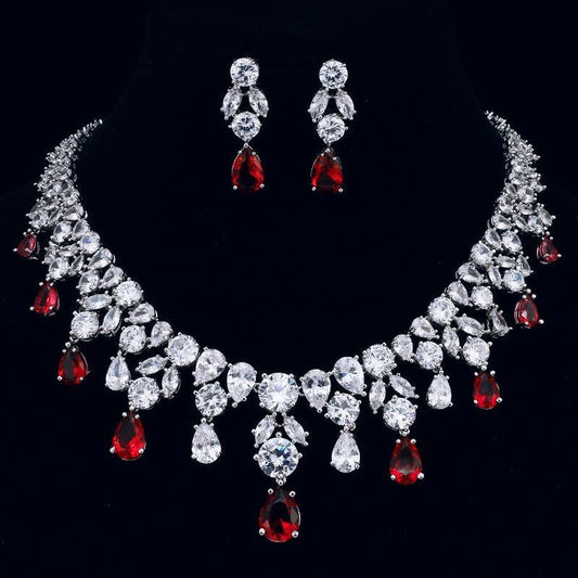 Imperial Emerald Green Necklace Set