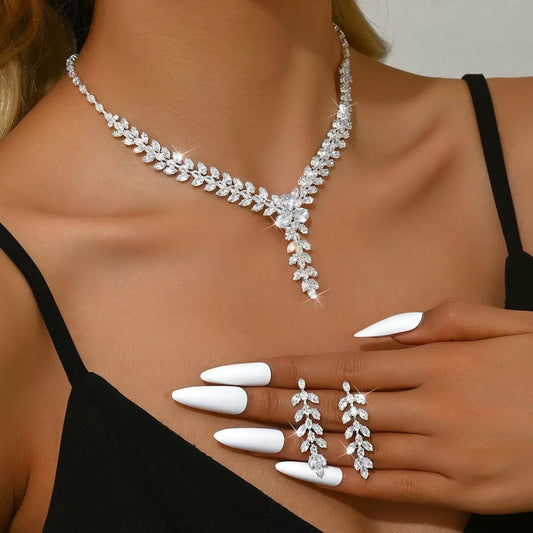 Luxe Diamond Necklace Set