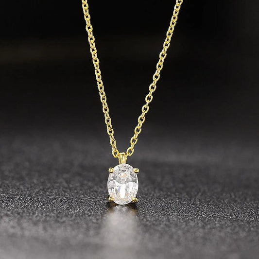 Grace Oval Diamond Necklace