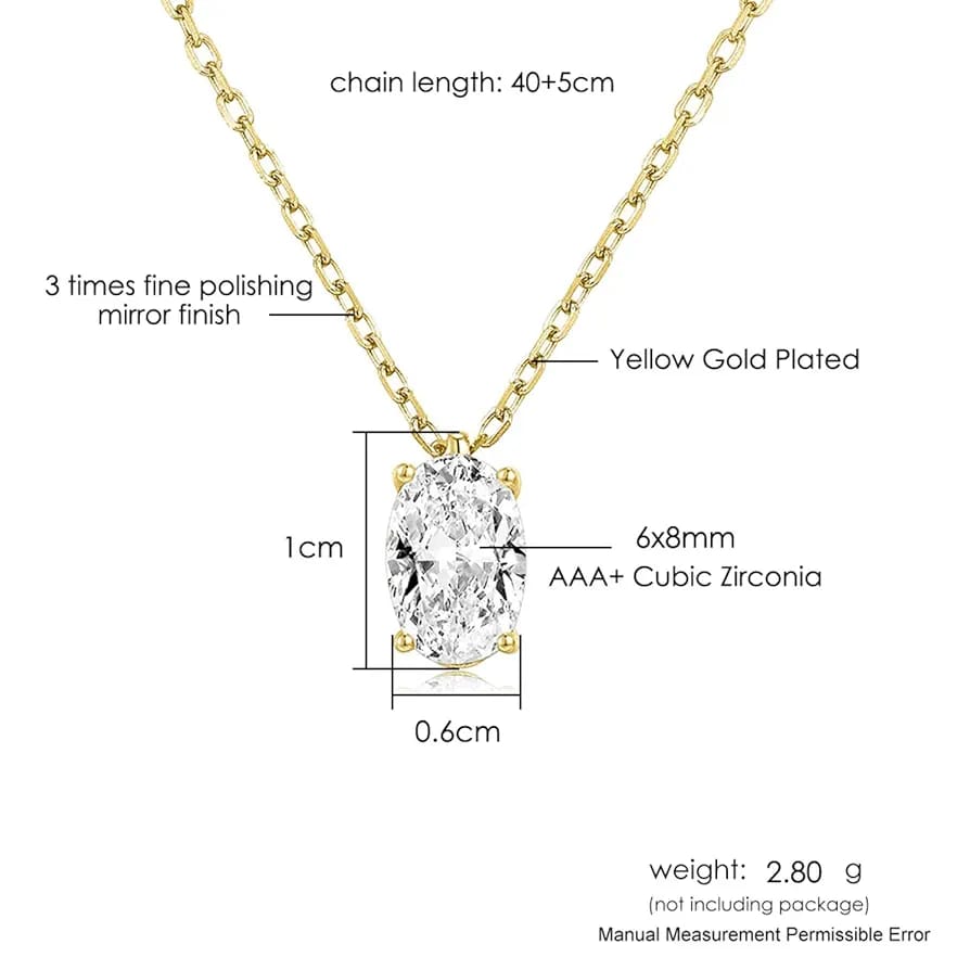Grace Oval Diamond Necklace
