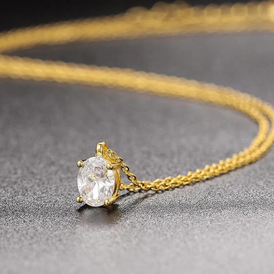 Grace Oval Diamond Necklace