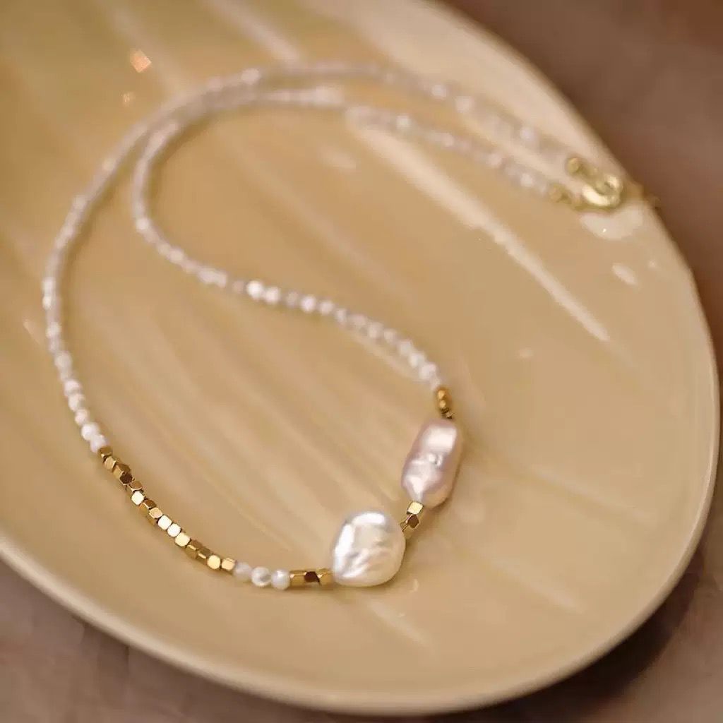 Auric Baroque Pearl Necklace