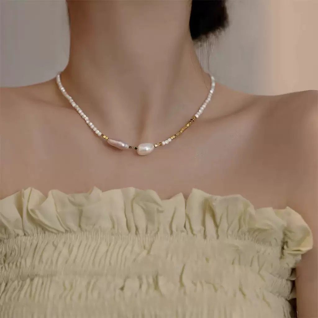 Auric Baroque Pearl Necklace