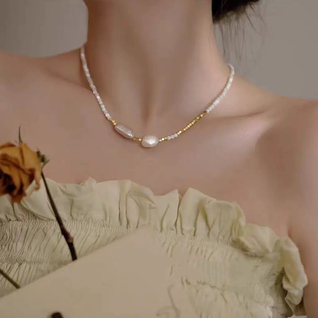 Auric Baroque Pearl Necklace