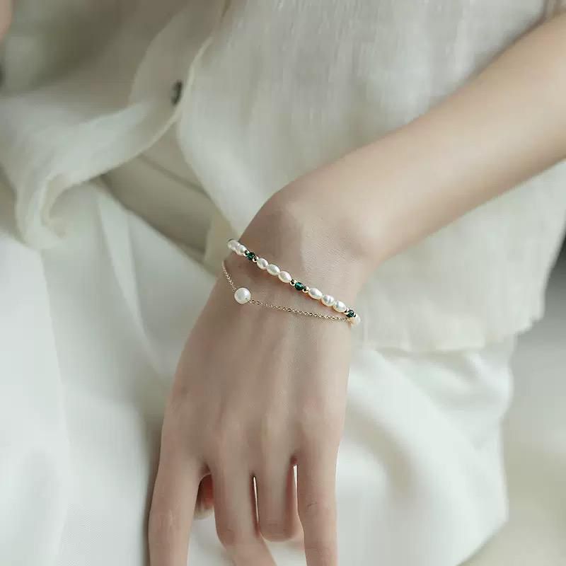 Serene Pearl Duo Bracelet
