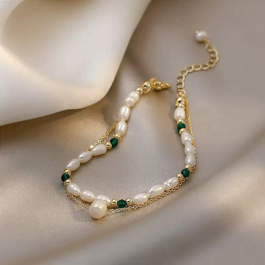 Serene Pearl Duo Bracelet