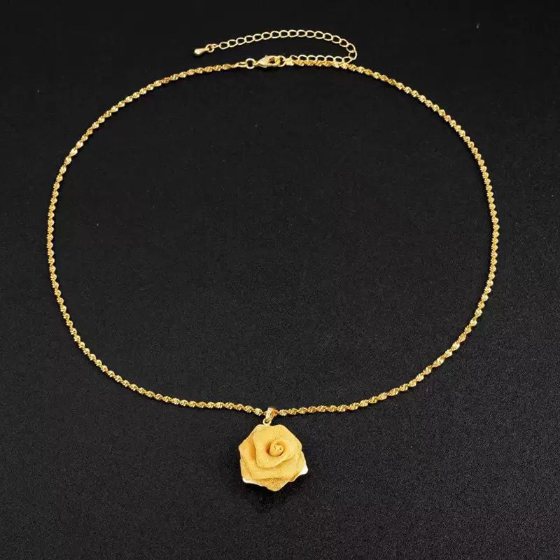 Golden Rose Necklace
