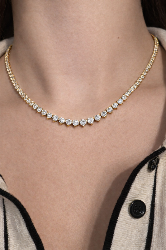 LUMIÈRE GRADUATED TENNIS NECKLACE