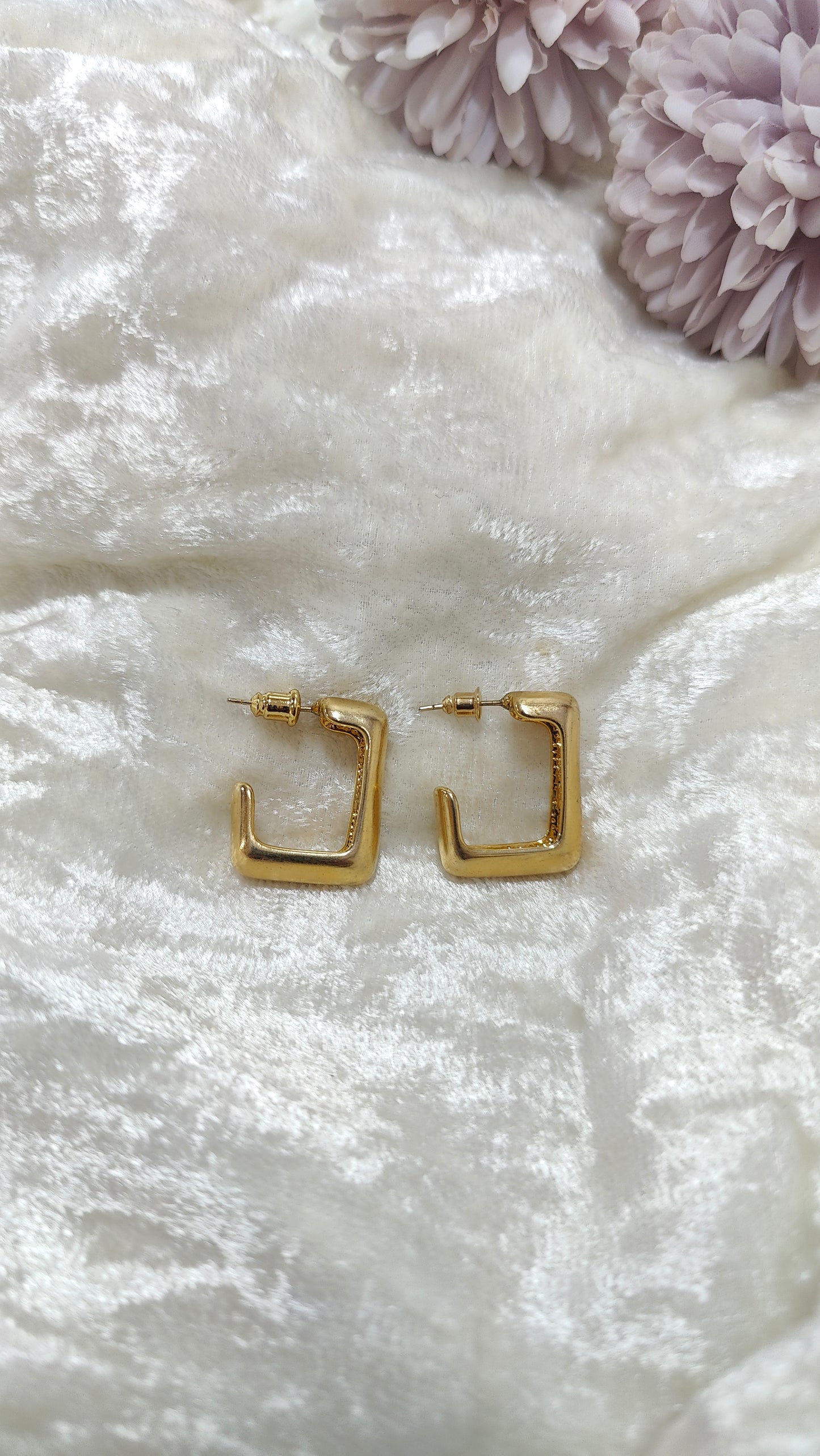 Rectangular Hoop Earrings