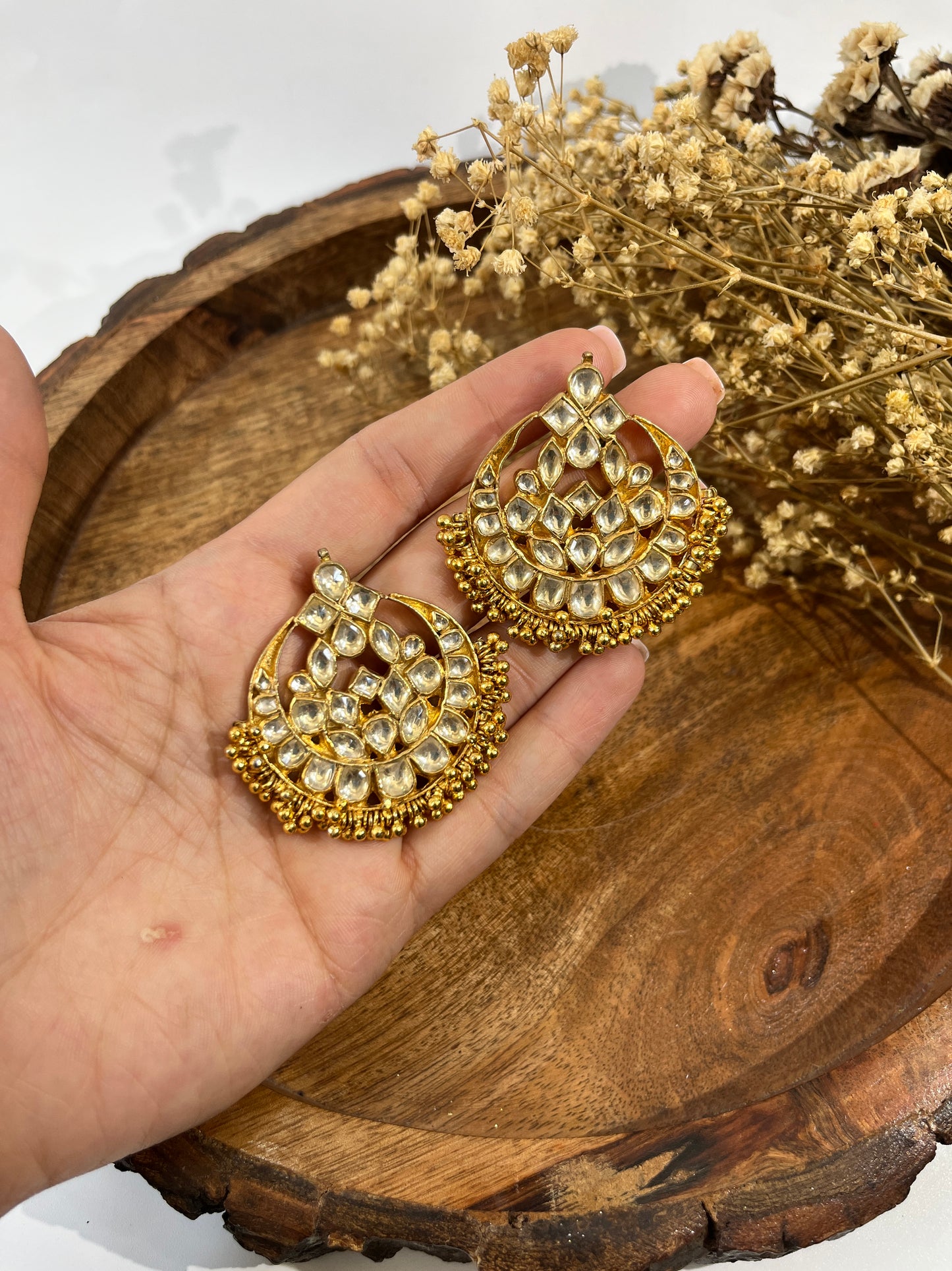 Zewar Kundan Polki  Earrings