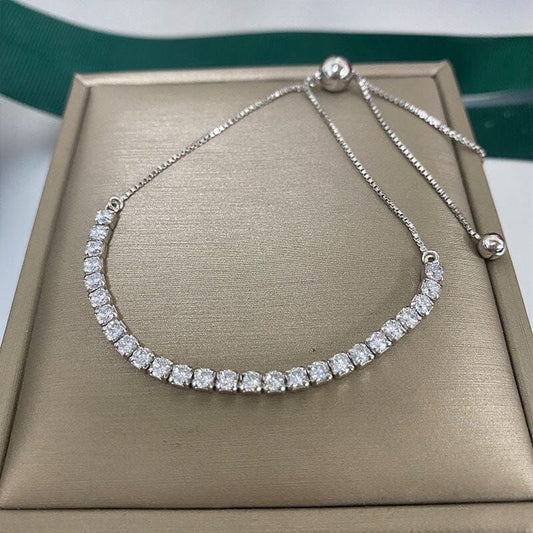 Diamond Tennis Bracelet (Adjustable)