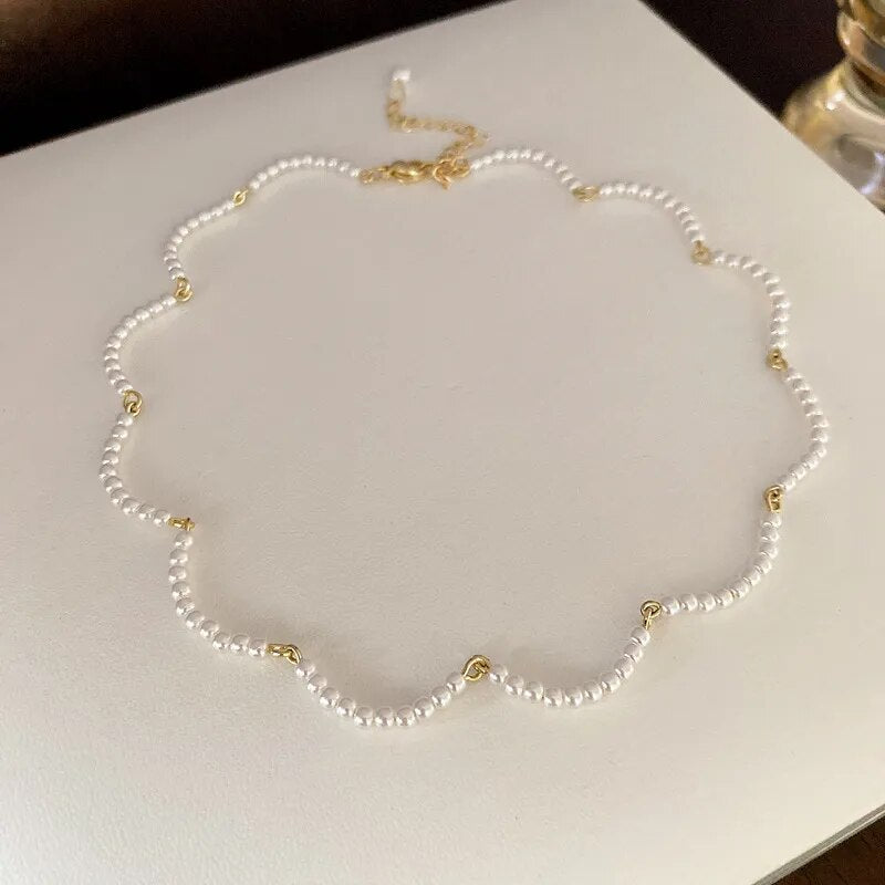 Dainty Pearl Necklace – Sozy