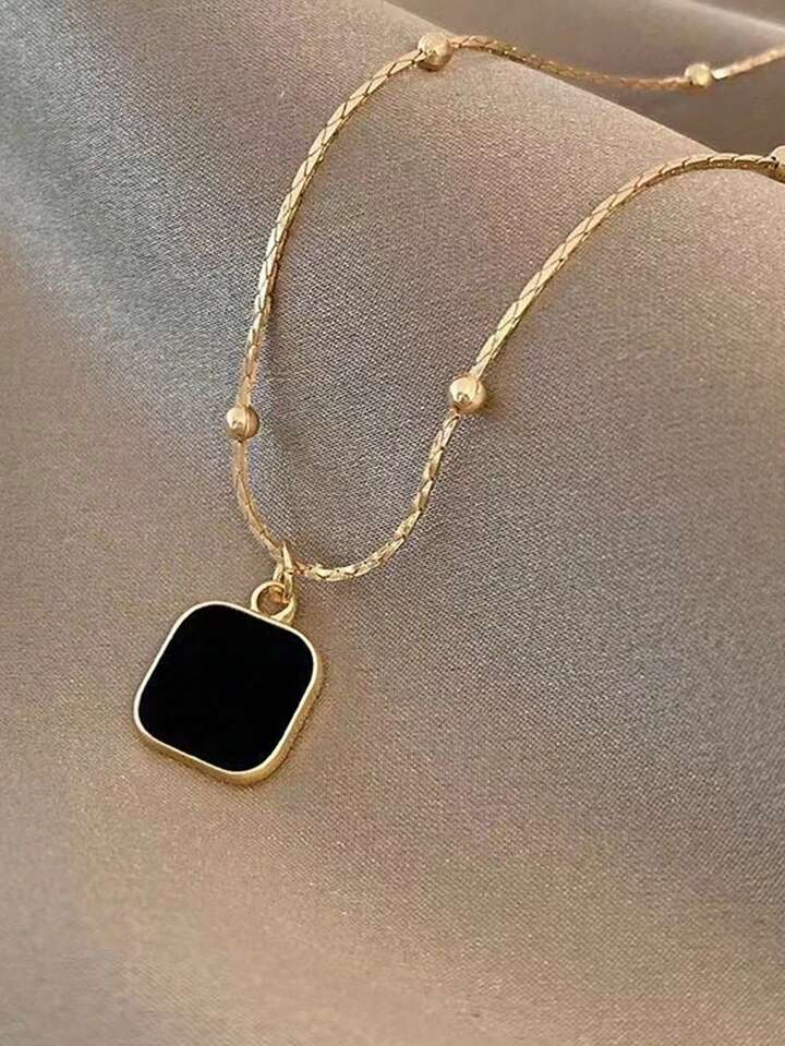 the necklace's minimalist style makes it versatile for both casual and formal wear.