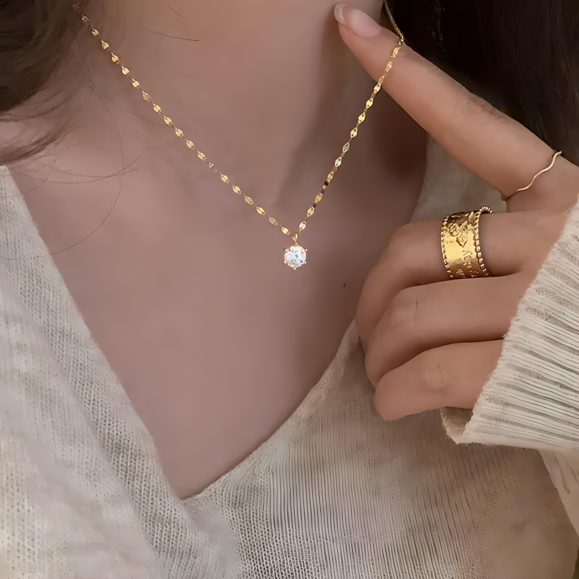 "Shine bright with the refined elegance of pure silver Necklace ."



