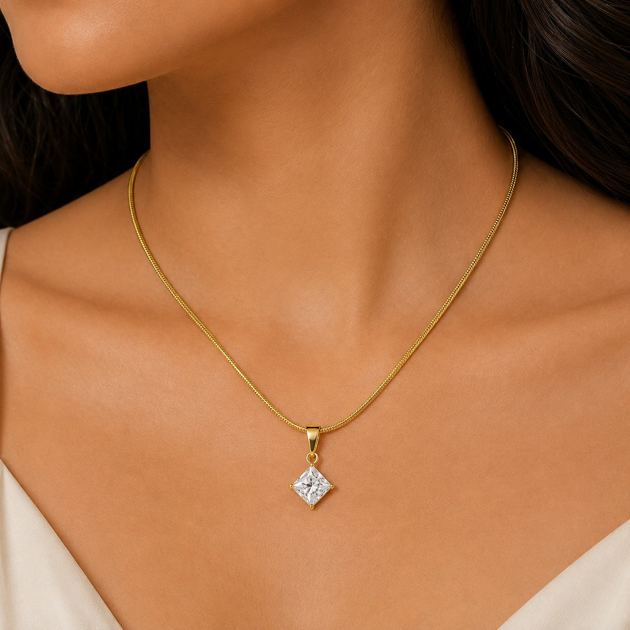 Stellar Solitaire Necklace