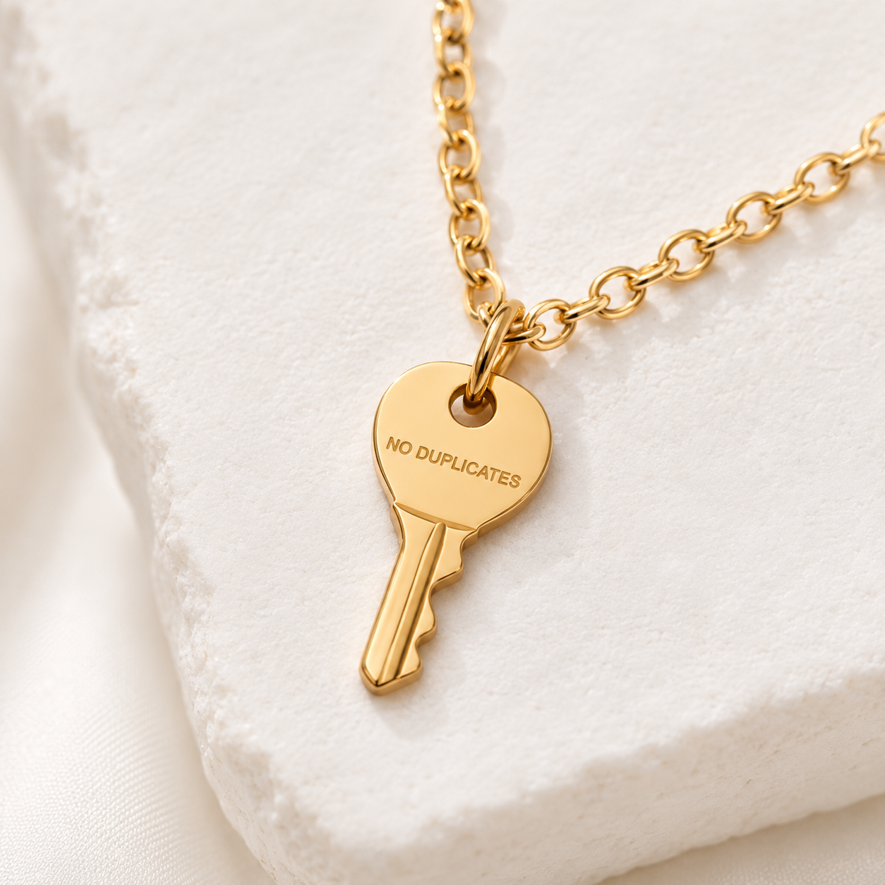One & Only Key Necklace (Titanium Steel)