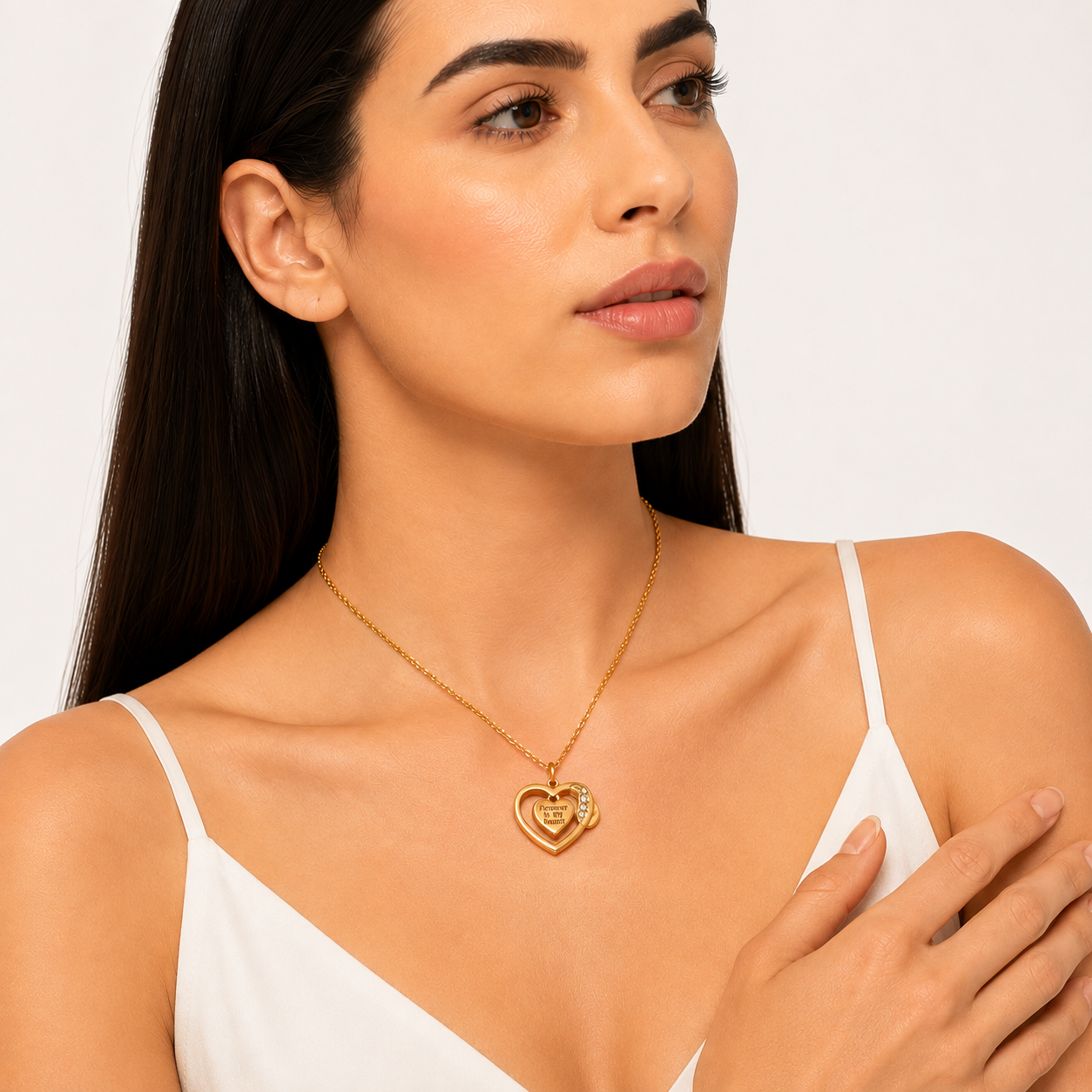 Forever in My Heart Necklace (Titanium Steel)