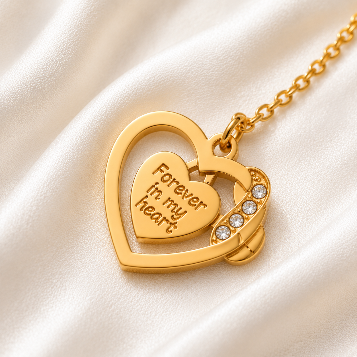 Forever in My Heart Necklace (Titanium Steel)