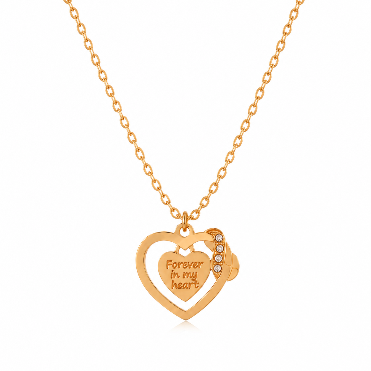 Forever in My Heart Necklace (Titanium Steel)